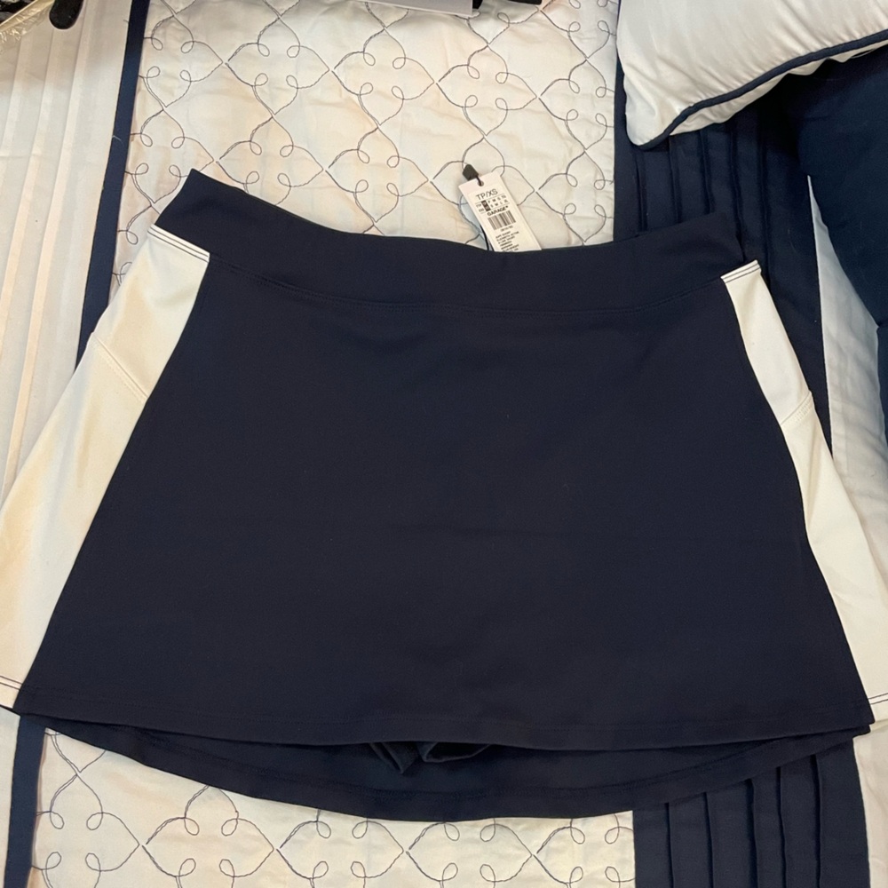 Garage Navy Blue and White Athletic Tennis Skirt BRAND NEW WITH TAGS
